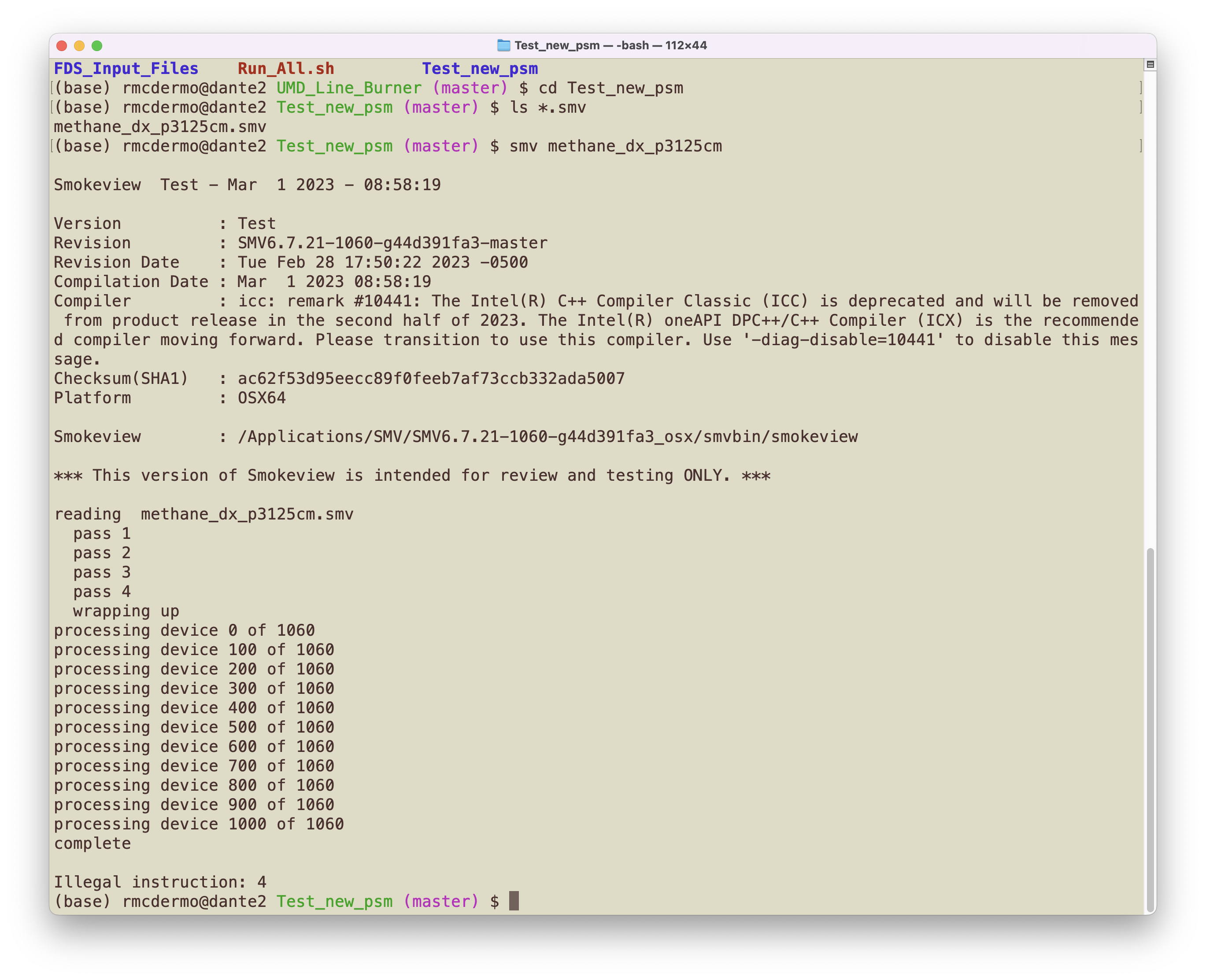 Latest test bundle crashes · Issue #1530 · firemodels/smv · GitHub