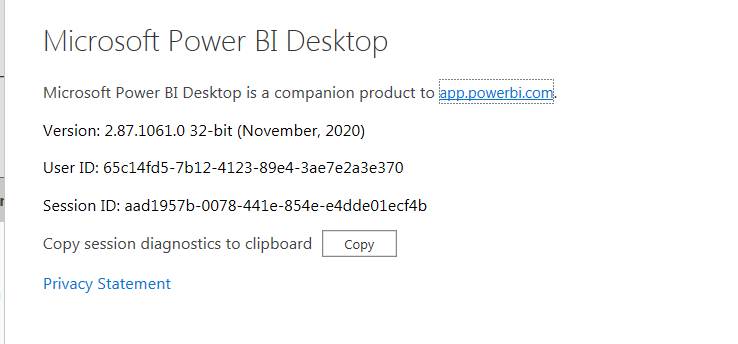 Power BI version