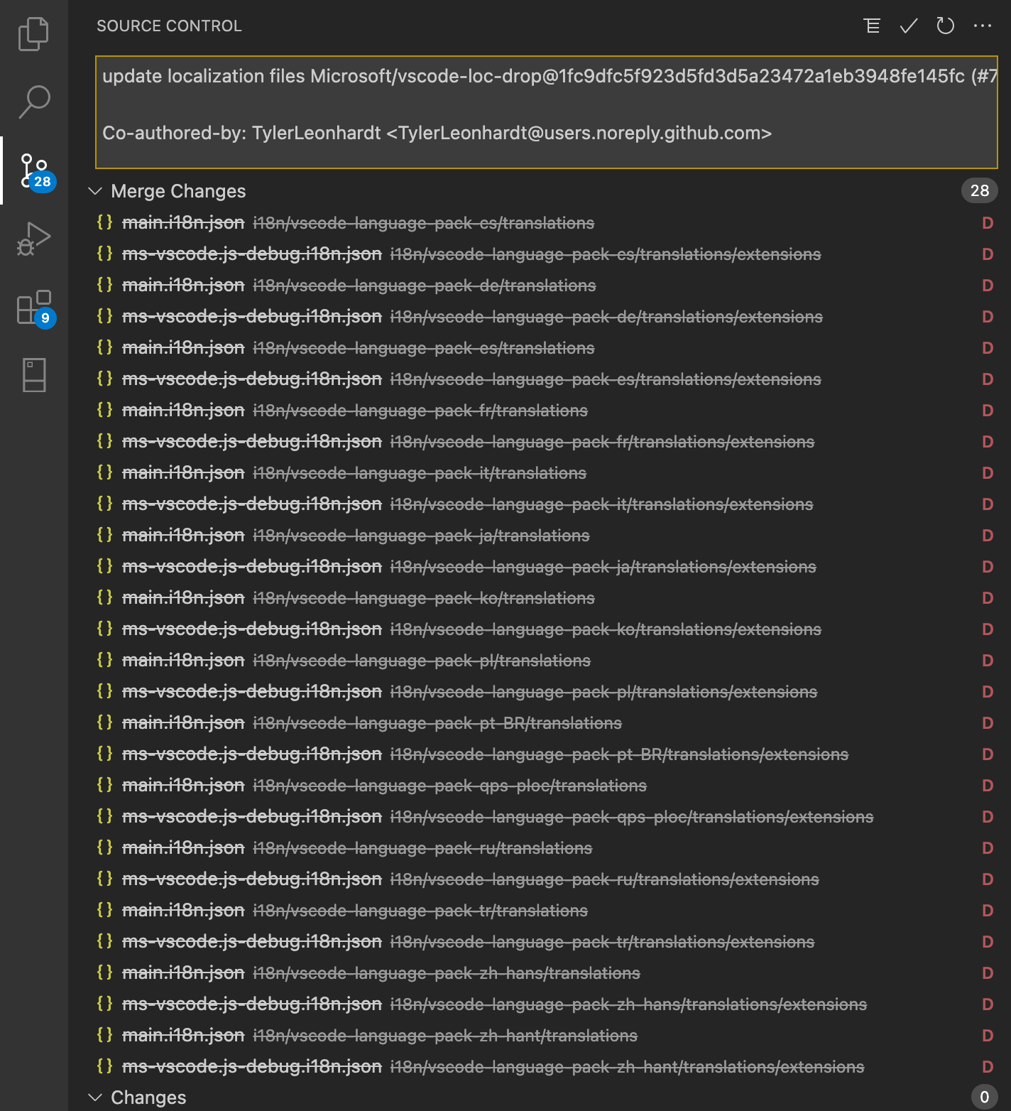 The modal dialog ("window.showInformationMessage(...)") is displayed N ...