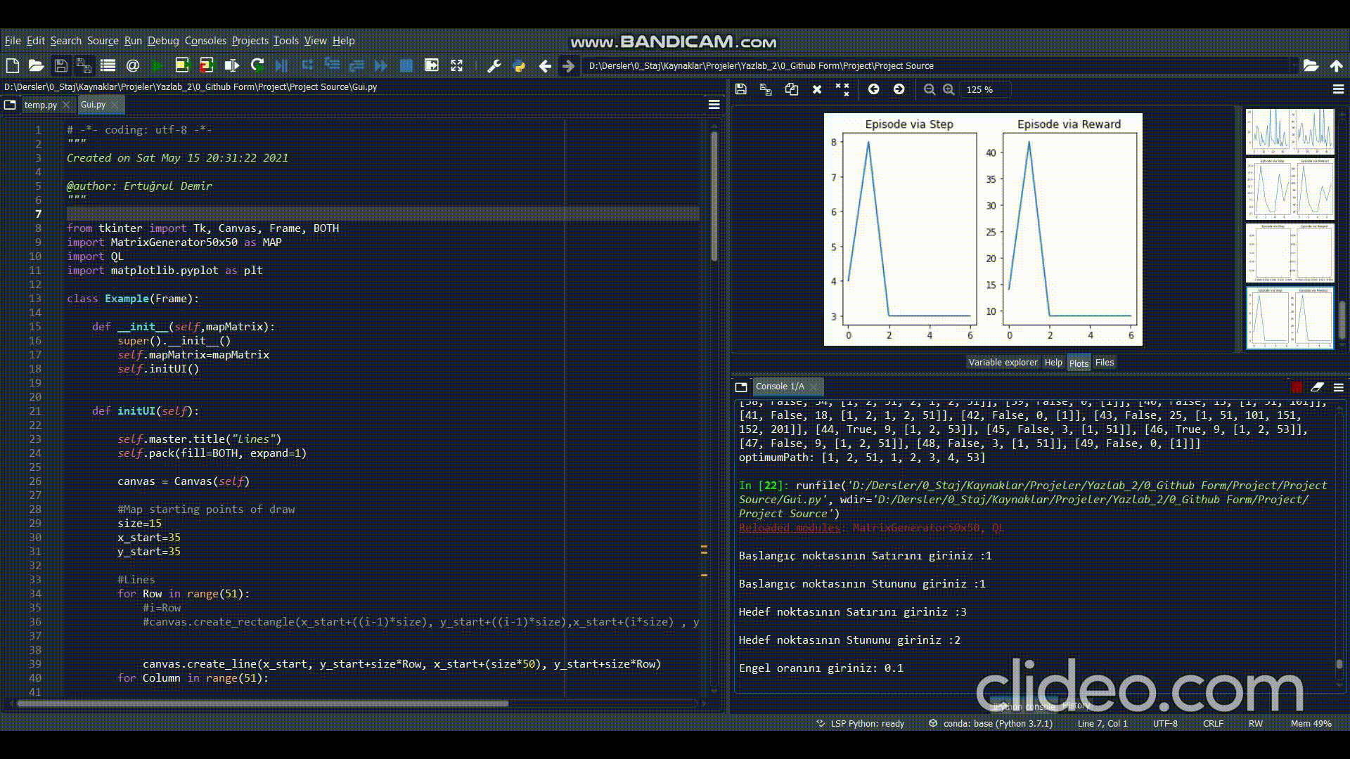 GitHub - ertugruldmr/QlearningPathPlanningInMatrix: This project is ...