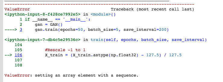 Valueerror: Setting An Array Element With A Sequence. · Issue #1 ·  Rpygamer/Generative-Model-Using-Mnist · Github