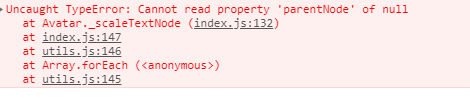 Cannot read property 'parentNode' of null at Avatar._scaleTextNode ...