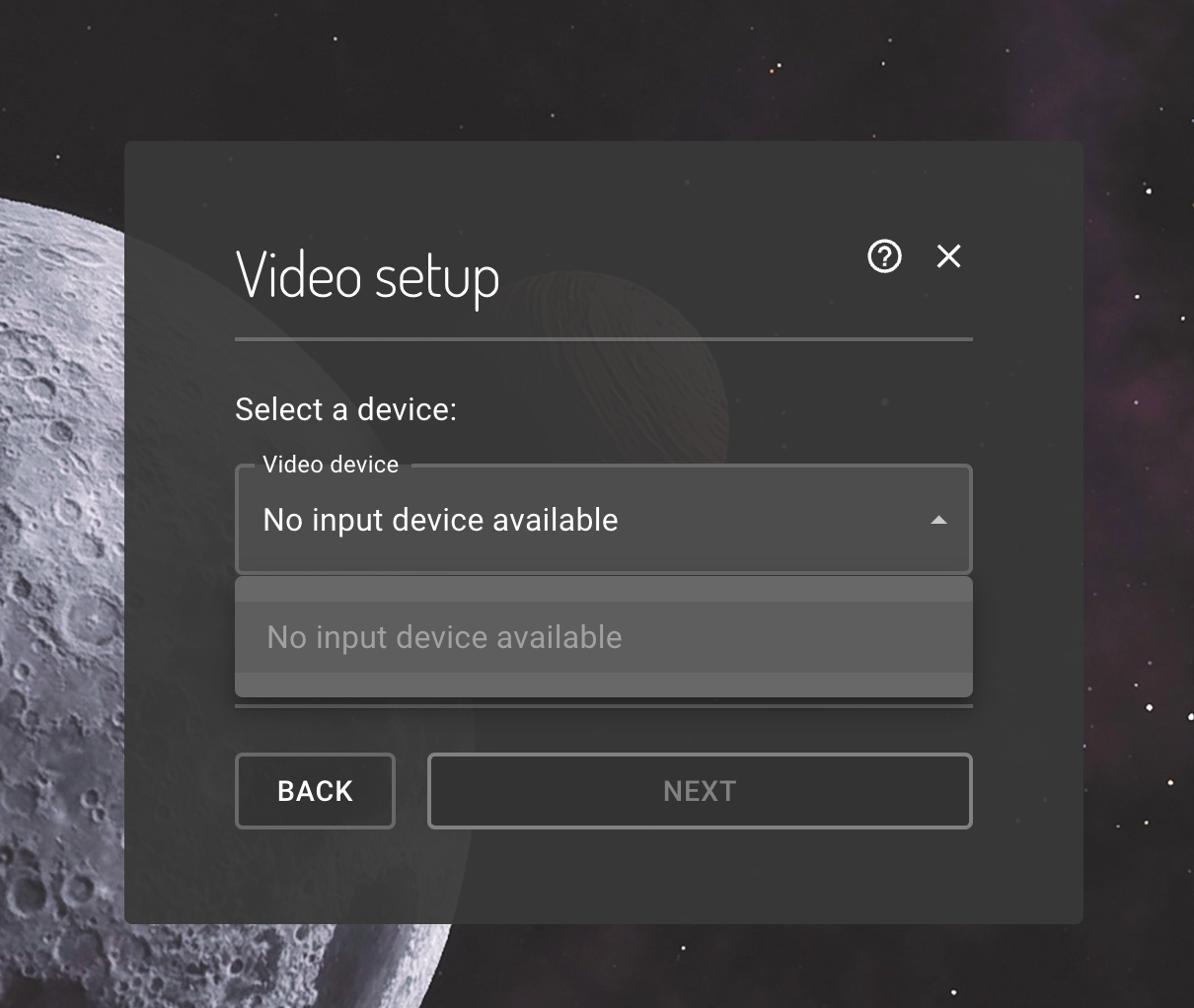 Unable to detect webcam on Macbook M1 Pro · Issue 621 · datarhei