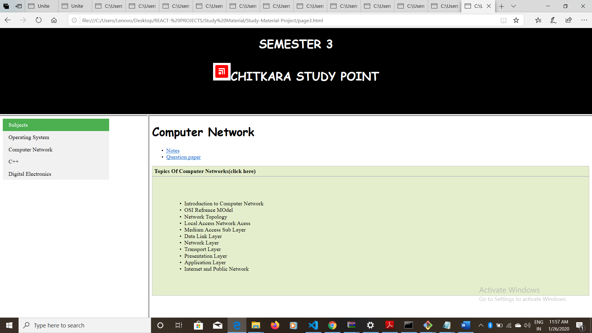 GitHub - navreet1999/Study-Material-Website: A static website of study ...