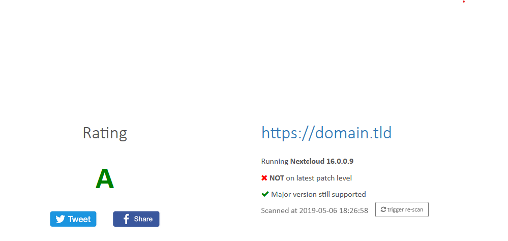 Nextcloud Security Scan "NOT on latest patch level", but it is · Issue ...