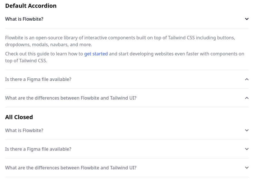 accordion item arrow icons point in wrong directions · Issue 703