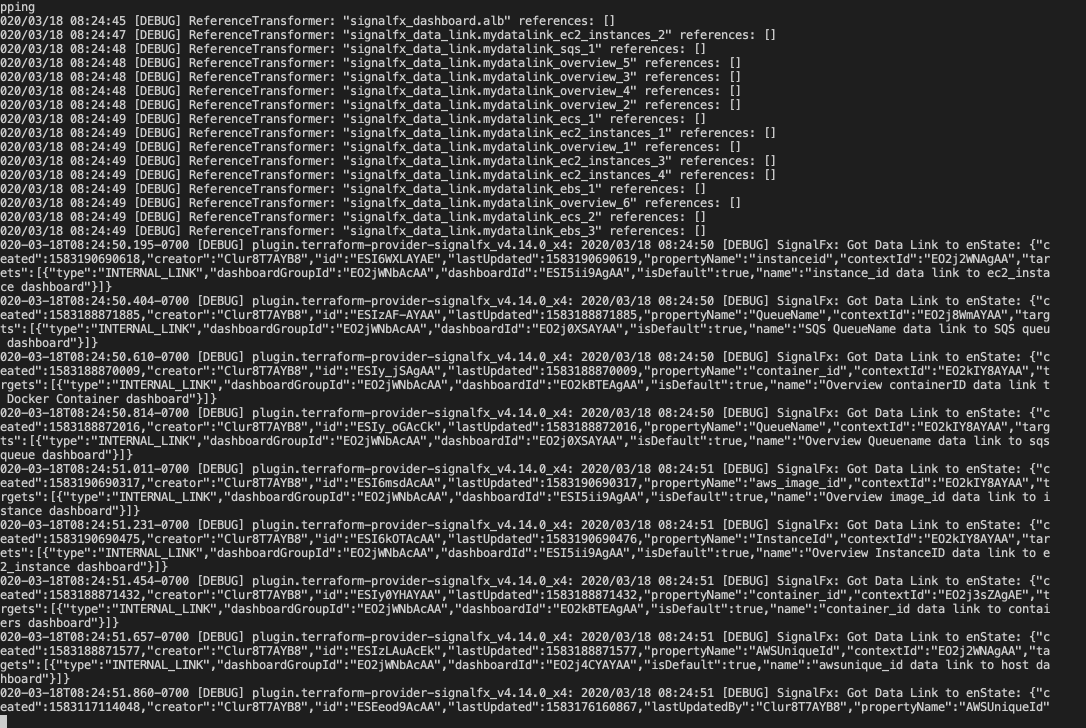 Terraform plan not able to refresh · Issue 175 · splunkterraform/terraformprovidersignalfx