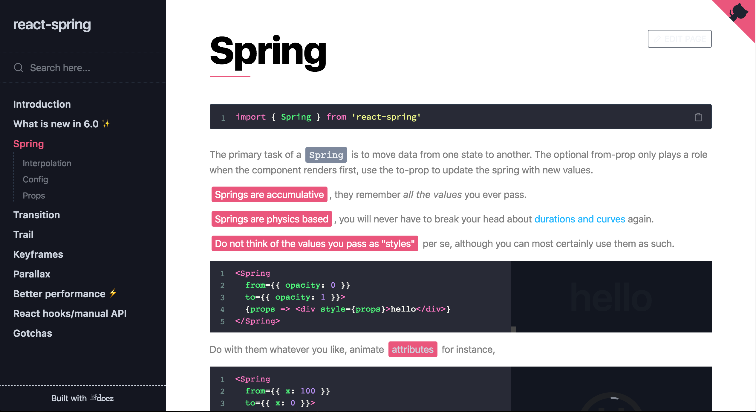 dark mode / design suggestion · Issue #295 · pmndrs/react-spring · GitHub