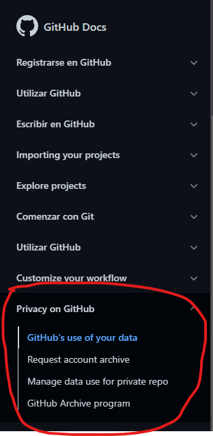 Translate a sidebar area in the spanish version · Issue #21126 · github ...
