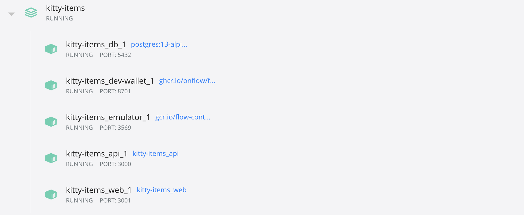 Kitty Items web app doesn't show any items in Marketplace or Store
