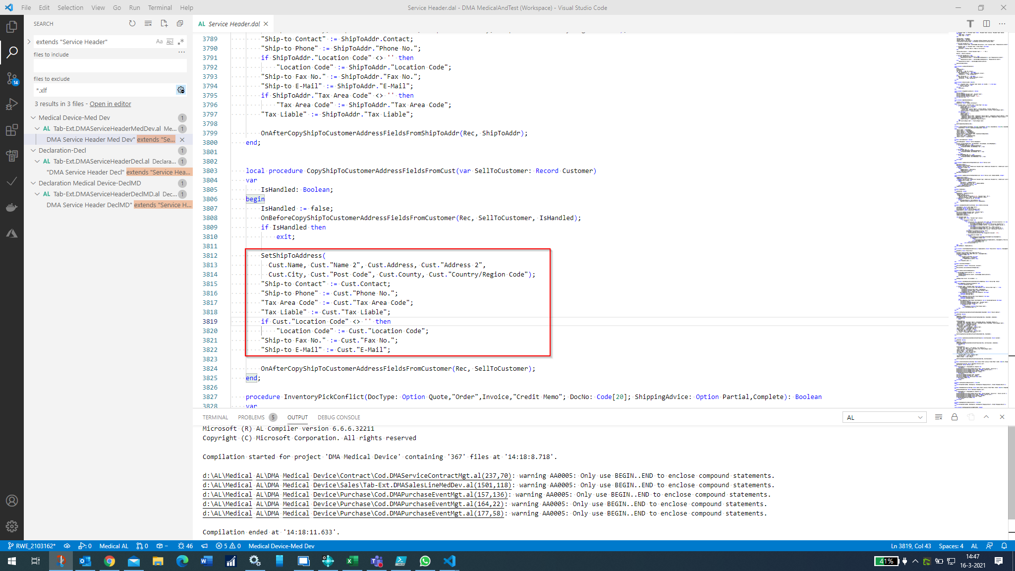 ServiceHeader - Use of global variable instead of local in ...