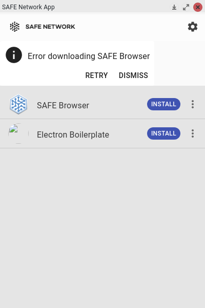 Linux Error Banner Persisting After Selecting Cancel Install For
