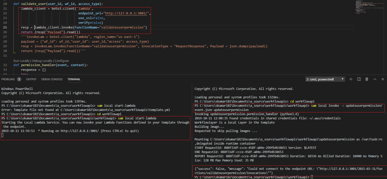 Support one Local Lambda calling another Local Lambda scenarios · Issue ...