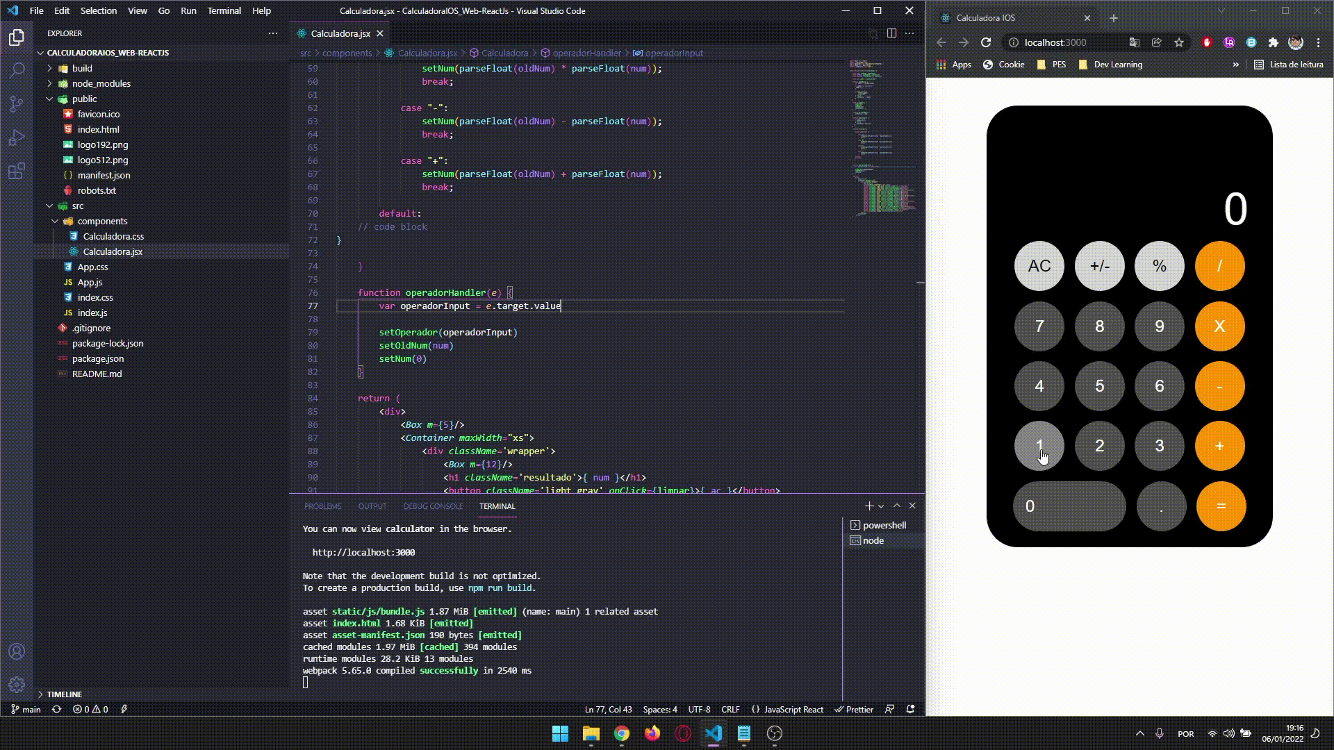 GitHub - ffresanto/calculadora_ios-web-reactjs: Este é um pequeno ...