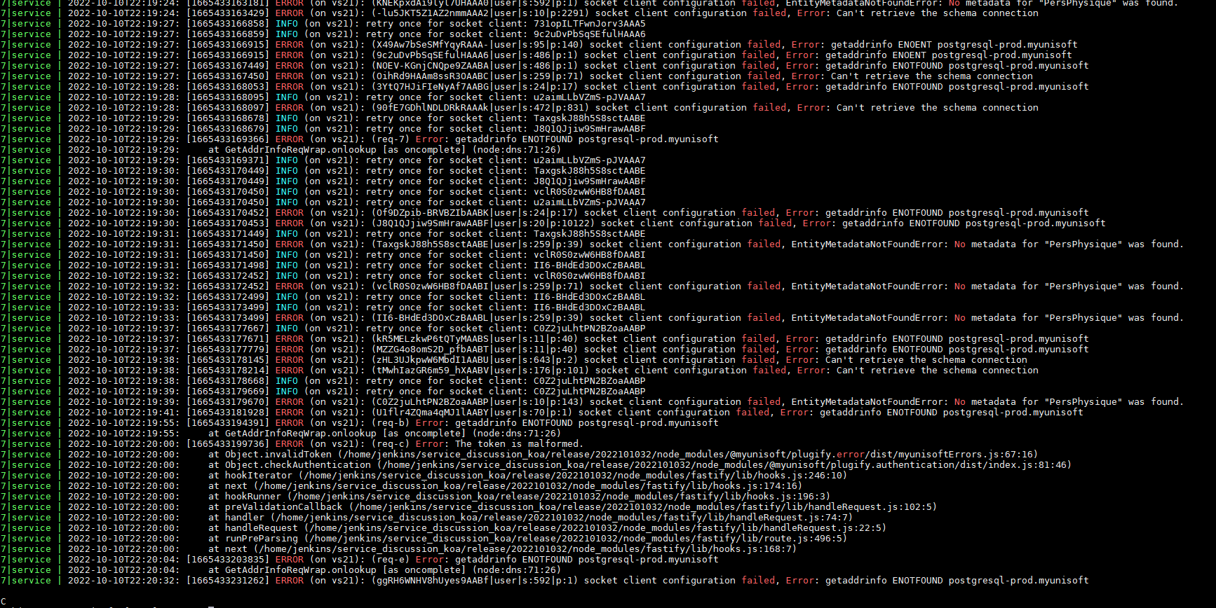 EntityMetadataNotFoundError on some postgres schema DataSource · Issue ...