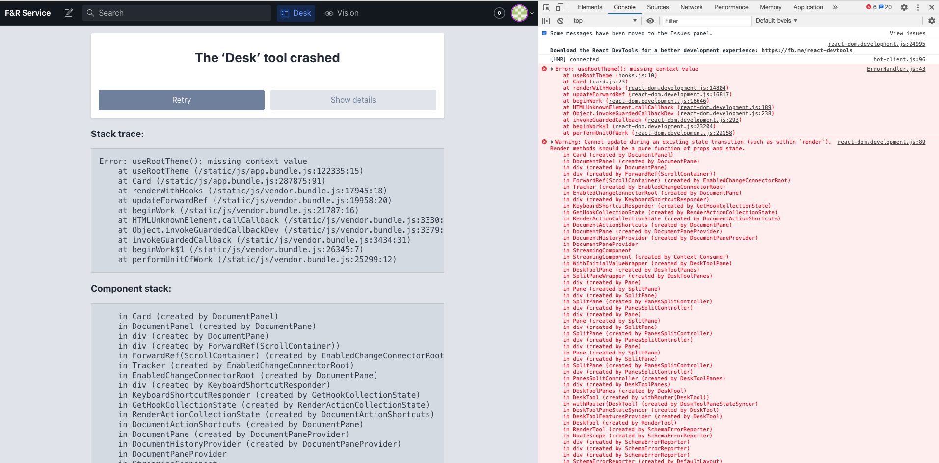 Error: useRootTheme(): missing context value · Issue #2265 · sanity-io ...