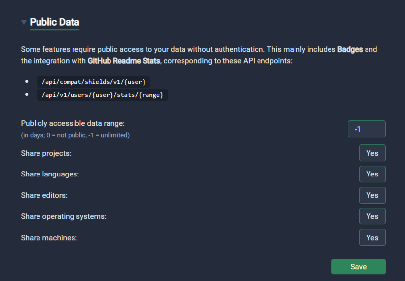 why is i try to intregrates Wakapi with GitHub Readme Stats has this ...