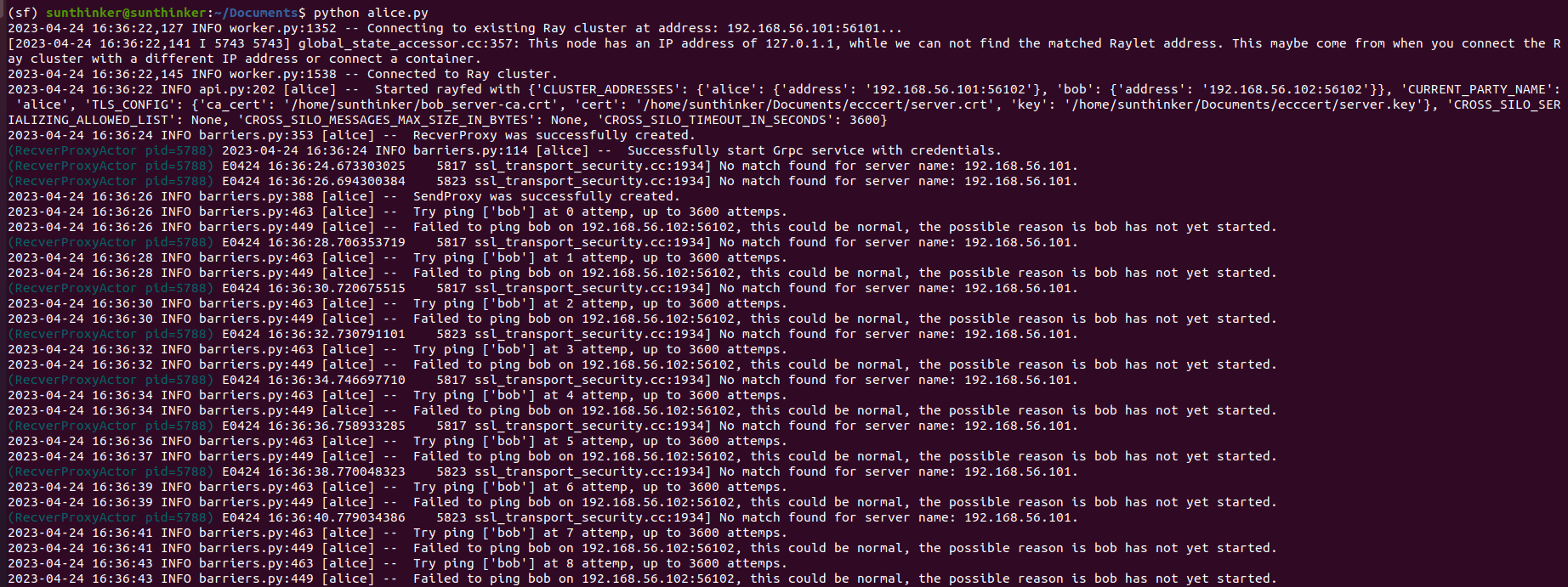 采用TLS之后，联邦两方无法连接 · Issue #469 · secretflow/secretflow · GitHub