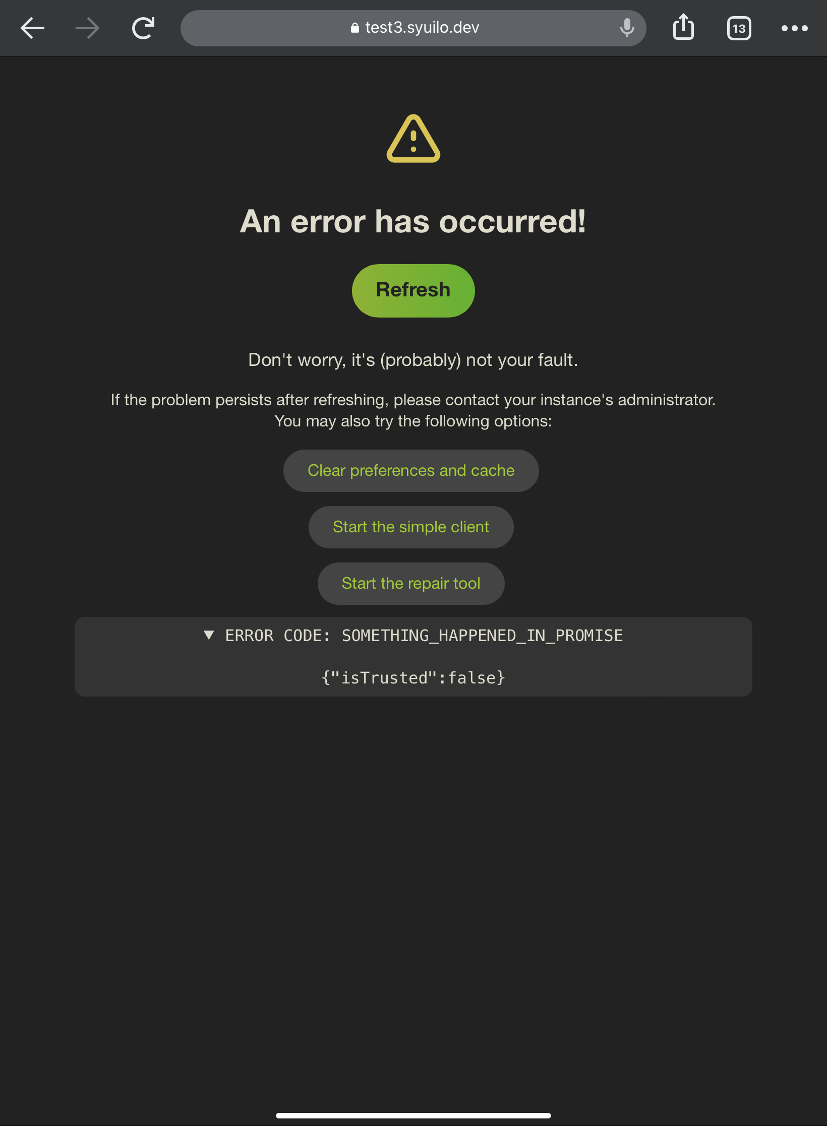 クライアントが永久に読み込めなくなることがある · Issue #8998 · misskey-dev/misskey · GitHub