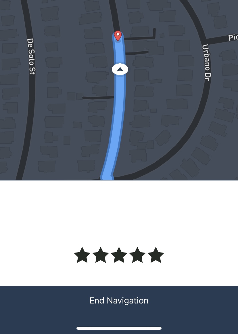 End-of-route feedback view looks wrong in dark mode. · Issue #2857 ...
