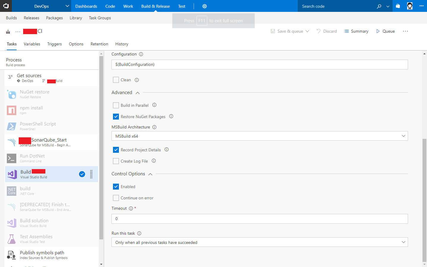 Unable to detect build errors Using build definition · Issue #2537 ...