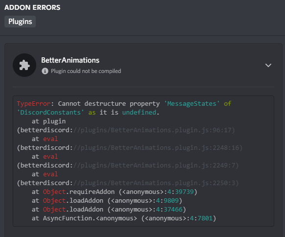 [BetterAnimations] Plugin could not be compiled. · Issue #50 · arg0NNY ...