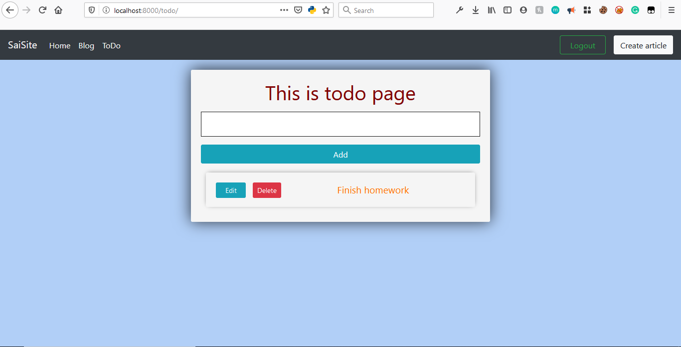 GitHub - sainad2222/SaiSite: Personal project merging django apps I ...