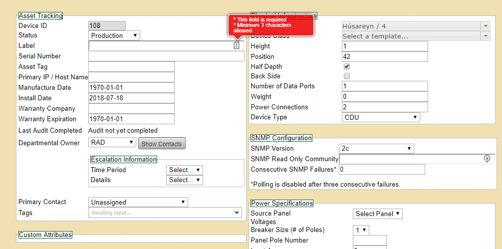 Cdu Labels CDU Label cleared after update · Issue #1060 · opendcim/openDCIM · GitHub