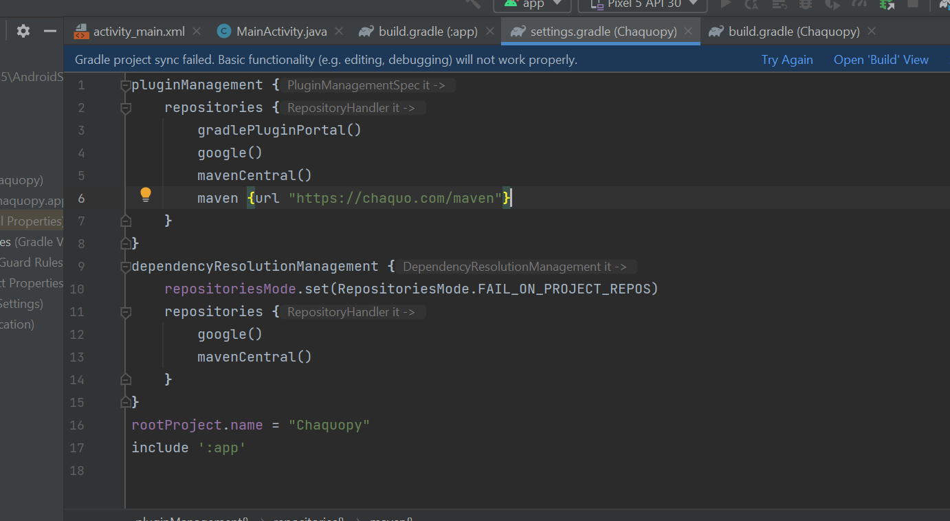 Plugin [id: 'com.chaquo.python', version: '12.0.0', apply: false] was ...