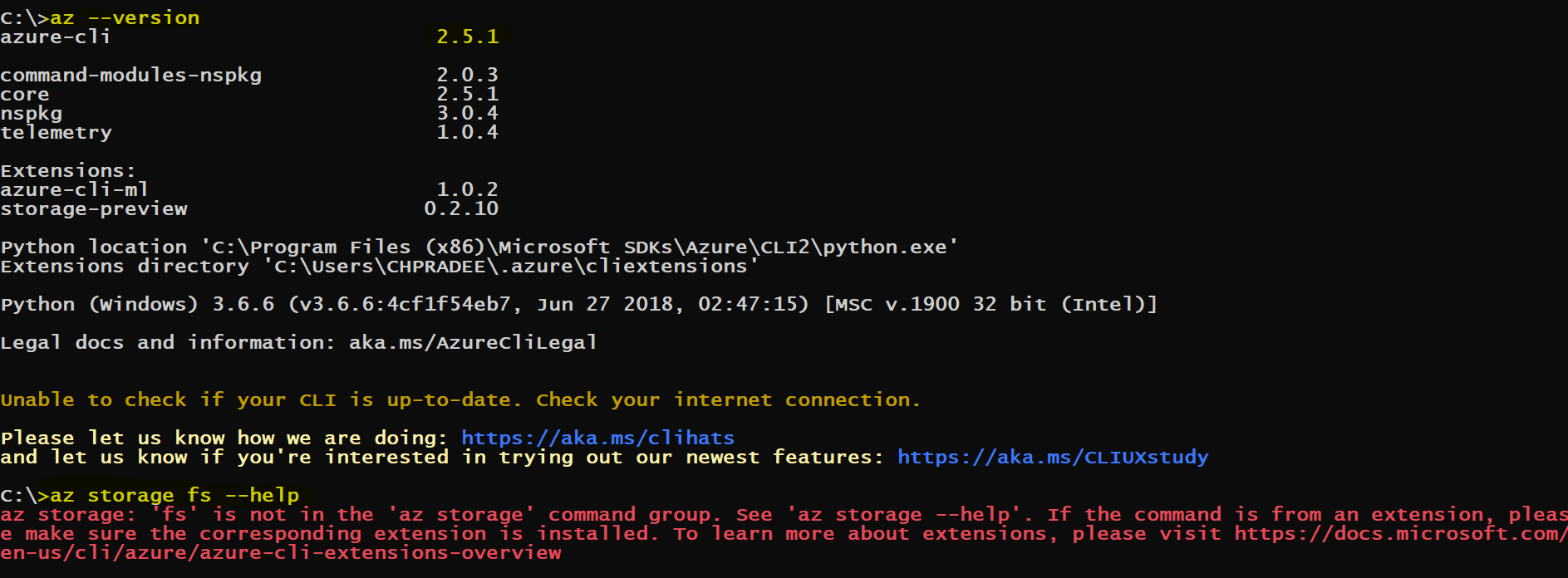 Missing storagepreview extension prerequisite · Issue 54660 · MicrosoftDocs/azuredocs · GitHub