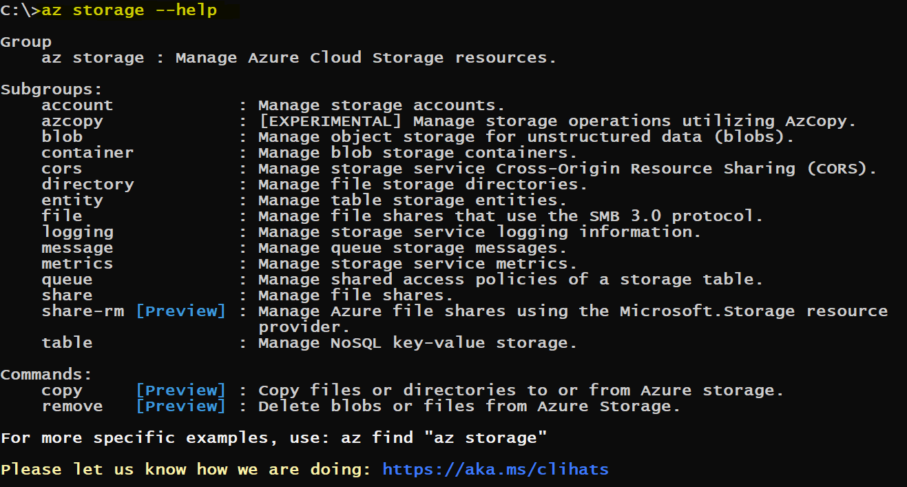 Missing storagepreview extension prerequisite · Issue 54660 · MicrosoftDocs/azuredocs · GitHub