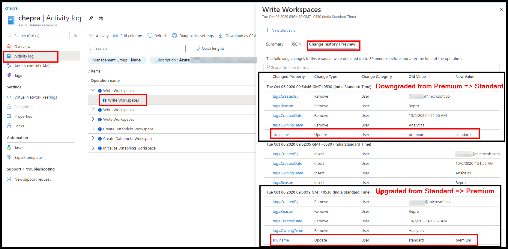 Upgrade/Downgrade process is very misleading · Issue 63834