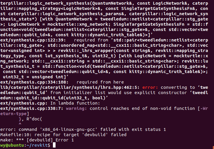 "make devbuild" error · Issue #2 · msoeken/revkit · GitHub