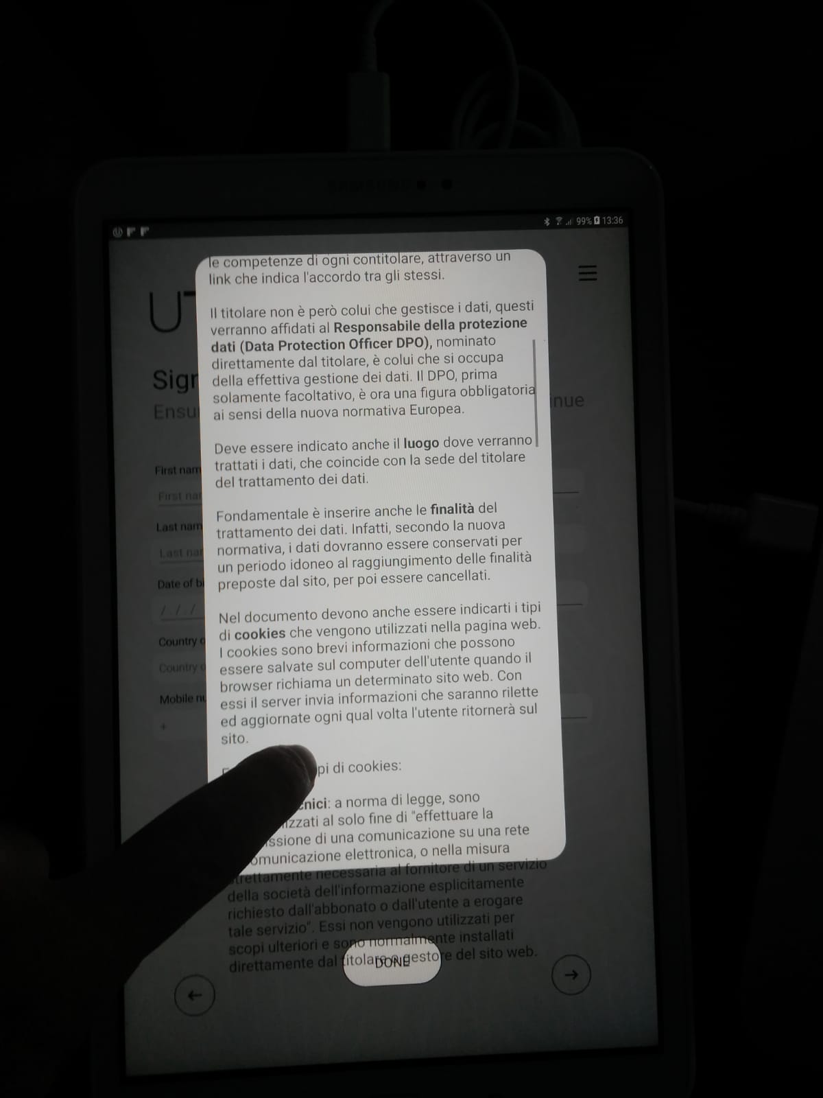Problem with scroll view and custom label (for html text) on Android 7. ...