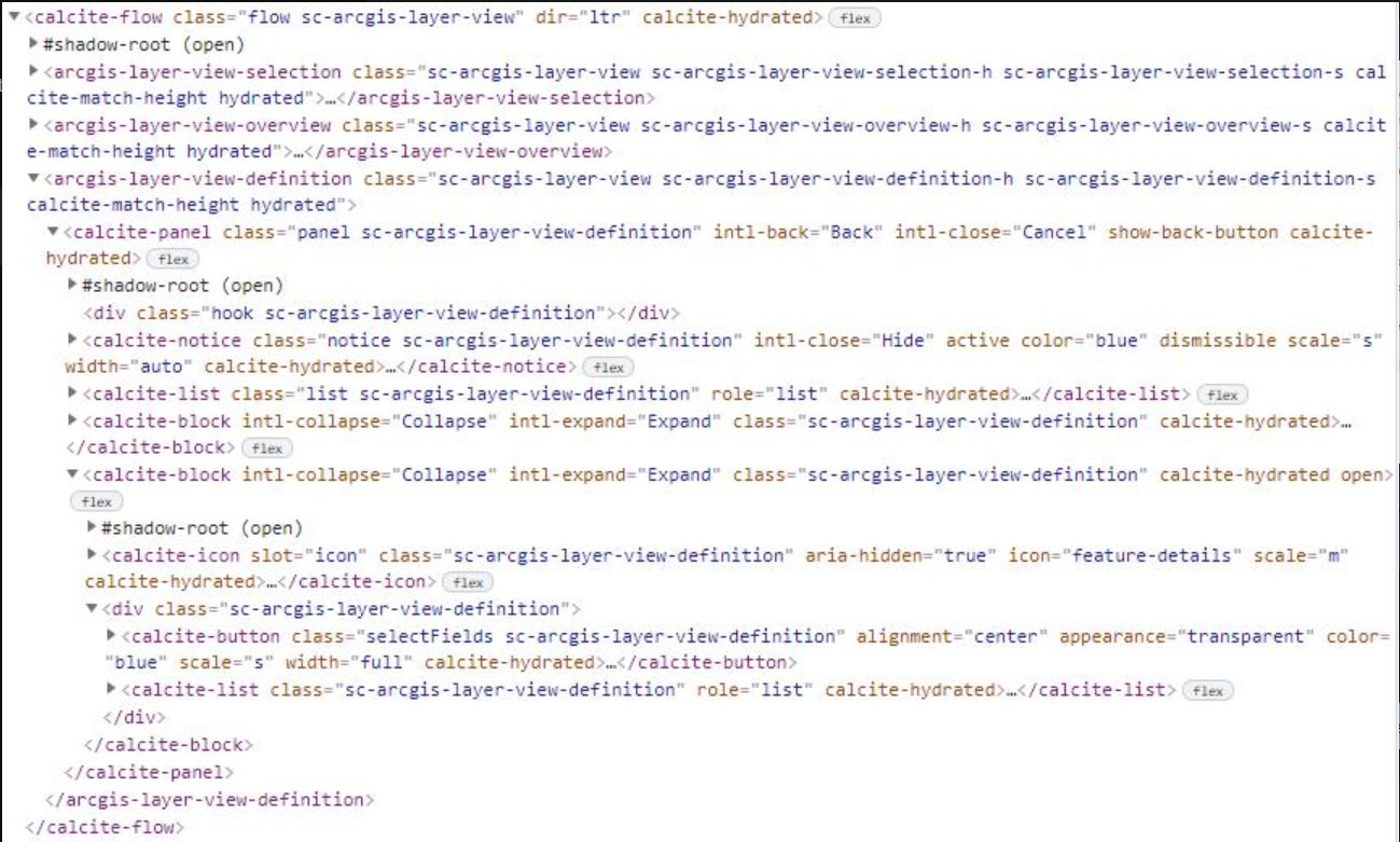 Bug missing vertical scroll bars in panel with use of custom elements
