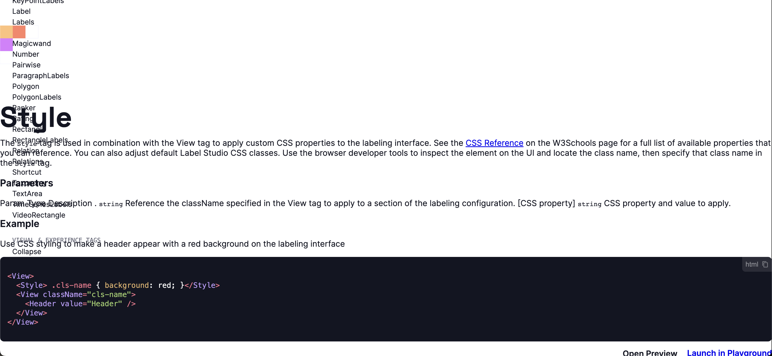 CSS style is missing on style.html page · Issue #3980 · HumanSignal ...