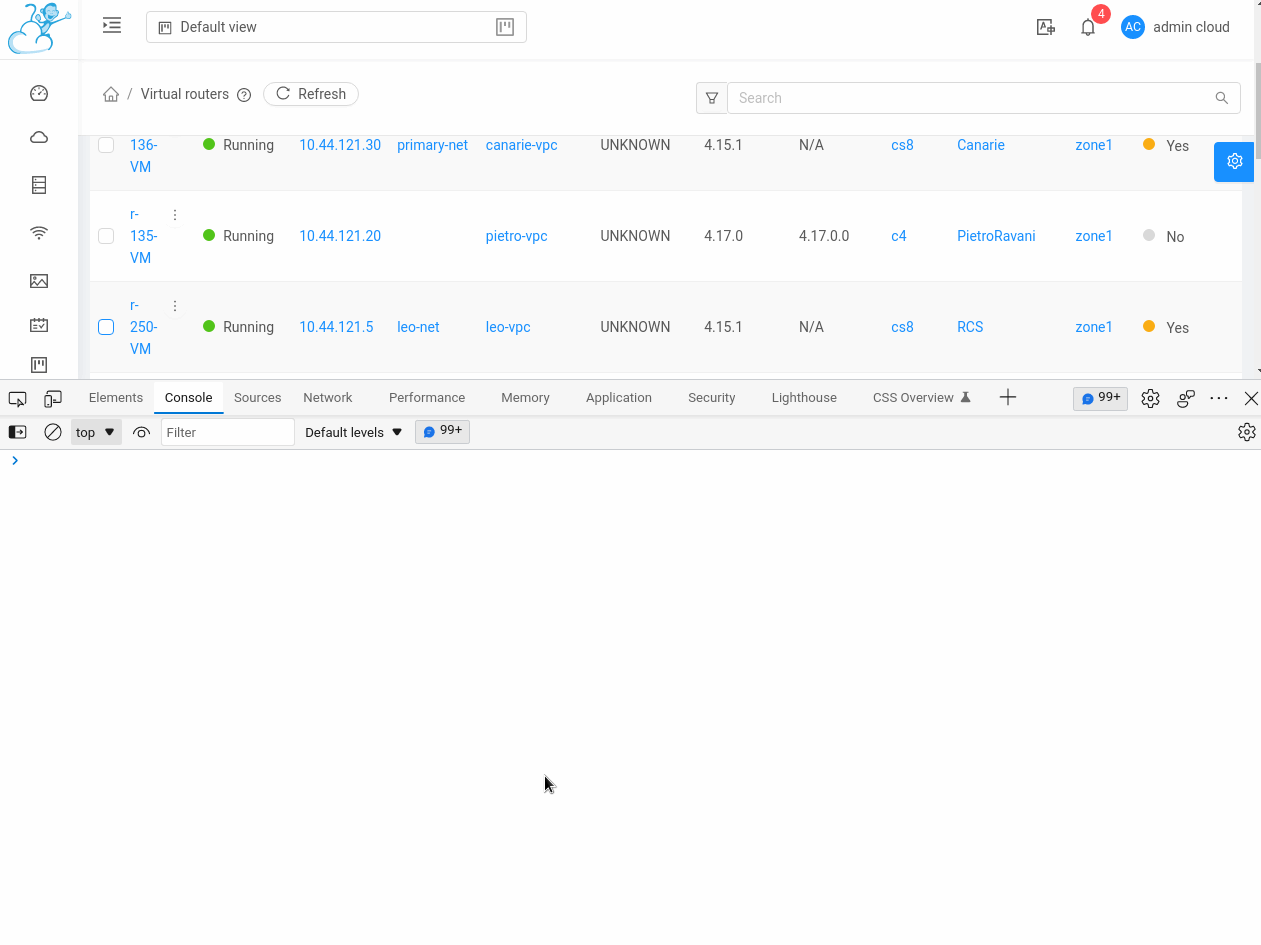 UI Cannot mass upgrade virtual routers from virtual router list