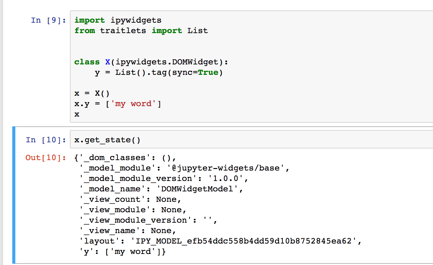 Add a note about clearing widget state by refreshing and restarting ...