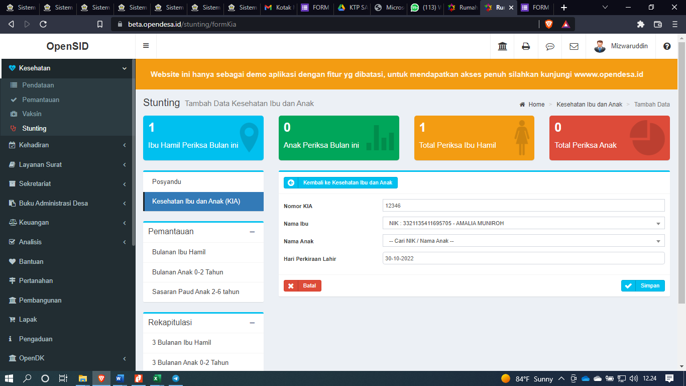 Bug/error: menambah ibu hamil error 500 · Issue #5291 · OpenSID/OpenSID ...