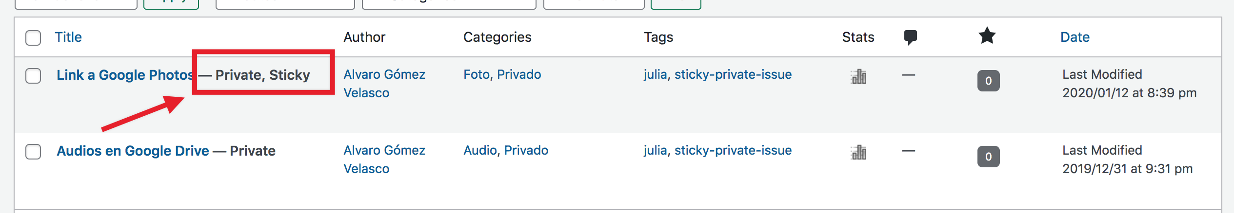 Limit option to make a post sticky to Public posts only · Issue #30373 ...
