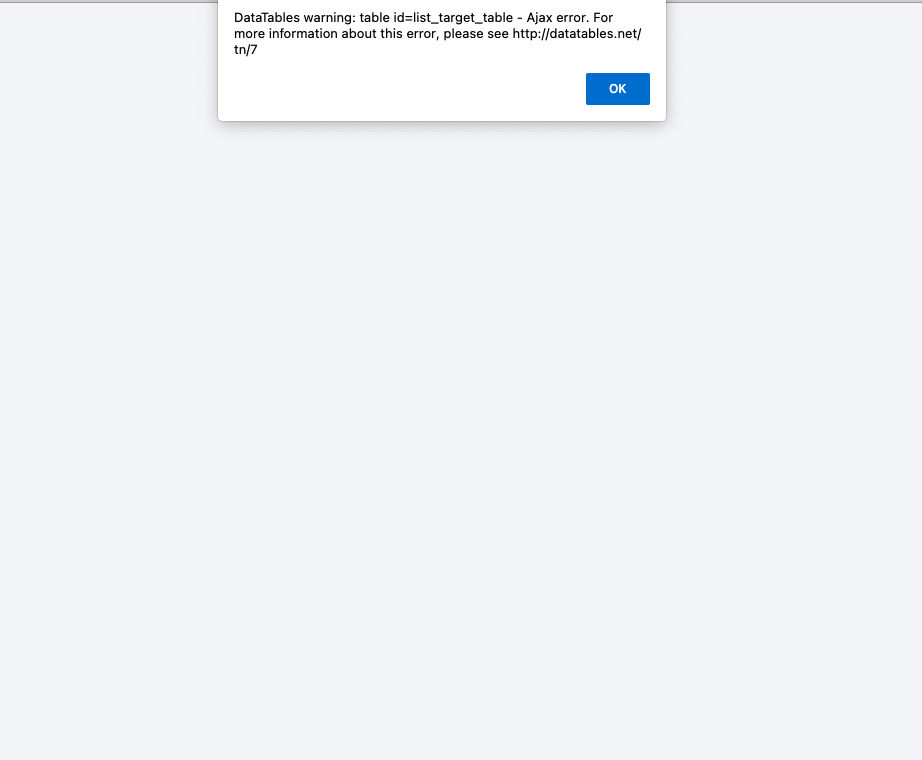 Bug version 2 0 cant add and get list target issue 933
