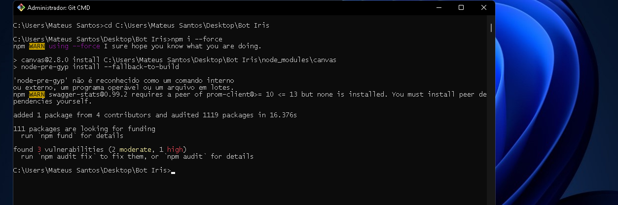 Erro Iniciar "New Windows 11" · Issue #215 · KillovSky/Iris · GitHub