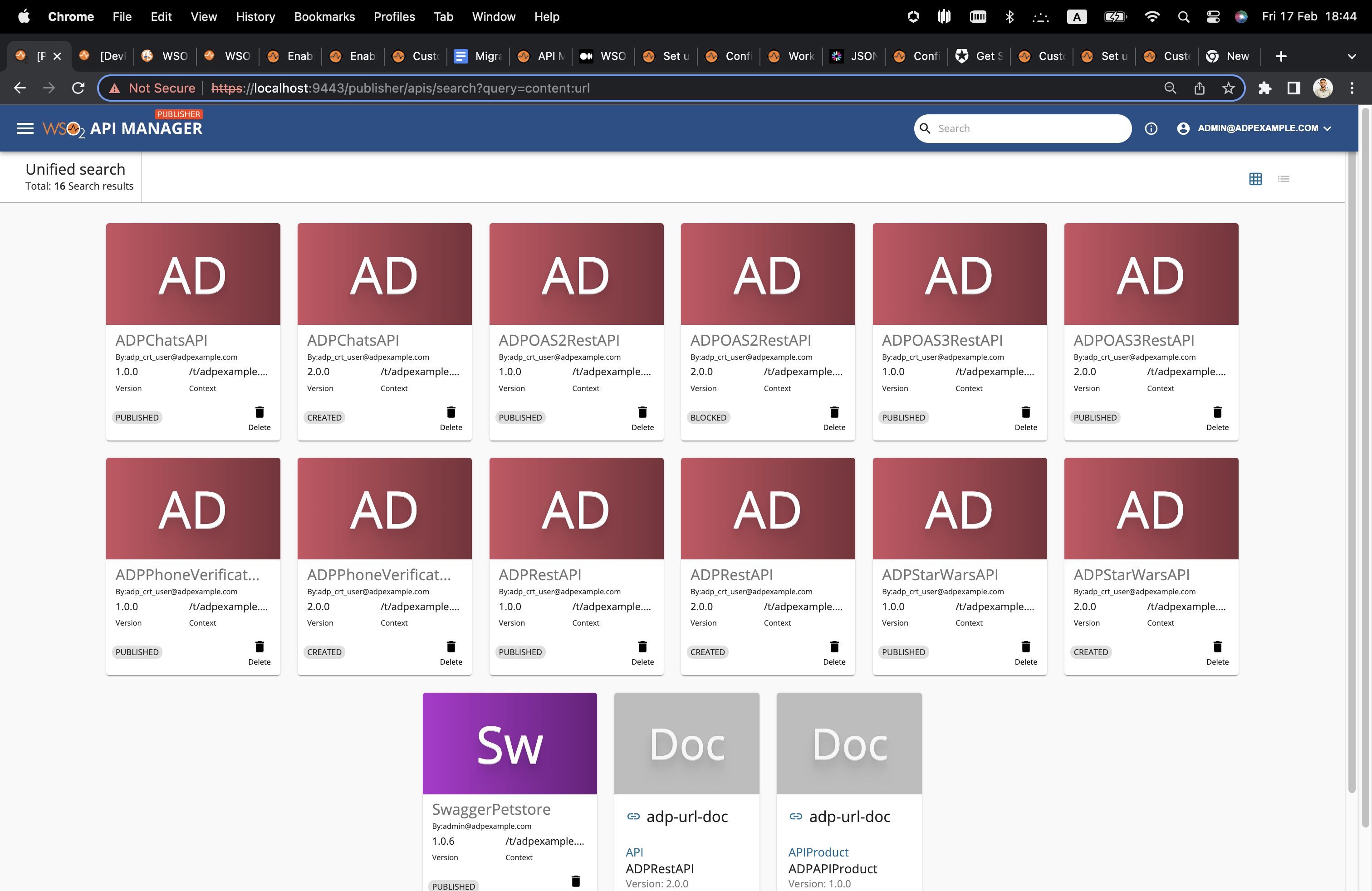 Publisher portal unified search count and pagination doesn't work as ...