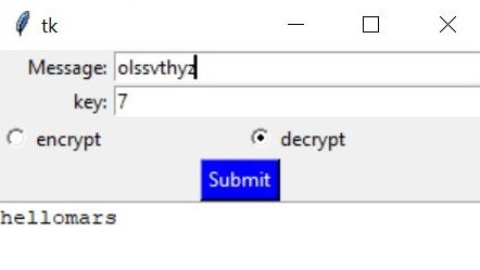 Modified Caesar Cipher in Python (Tkinter) · GitHub