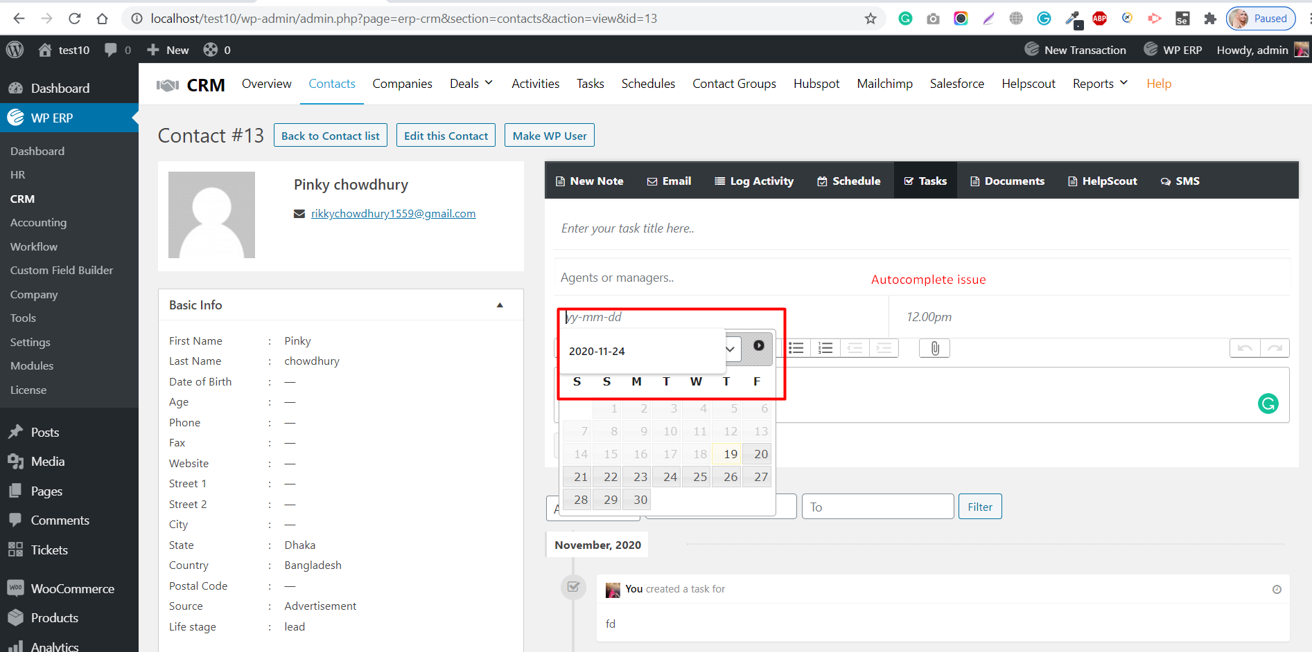 Remove Autocomplete ( Date picker ) · Issue #1147 · wp-erp/wp-erp · GitHub