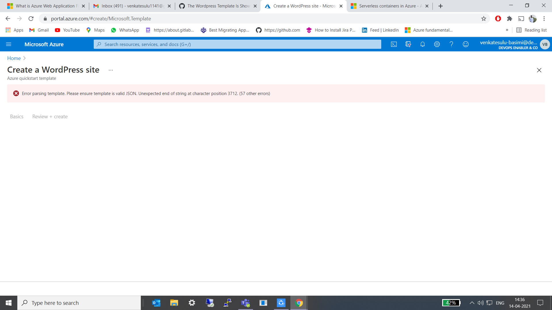 The Wordpress Template Is Showing an Error Please Fix it ASAP · Issue ...