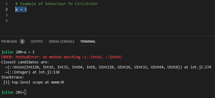 Avoid printing code when running with ctrl+enter · Issue #805 · julia ...