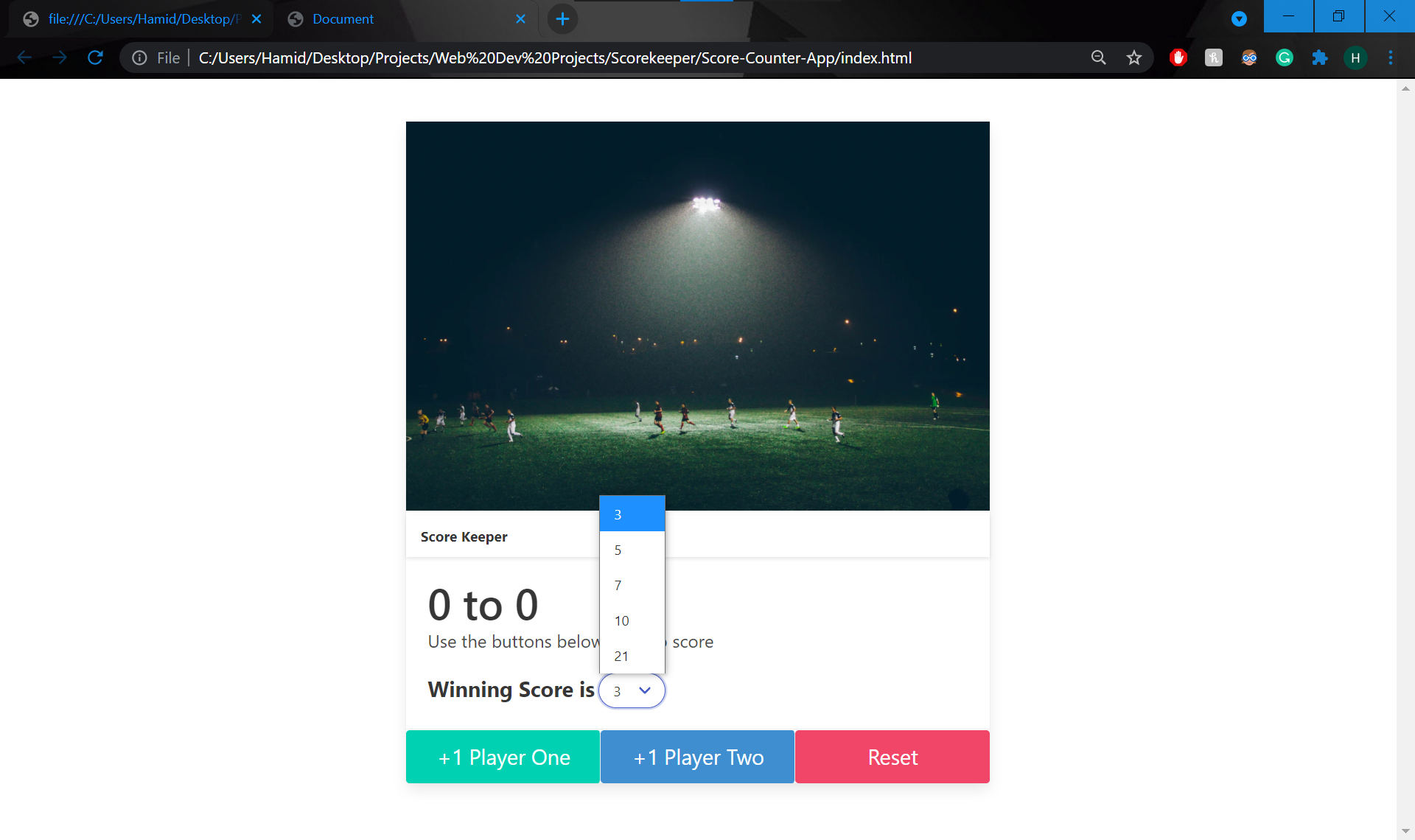 GitHub hamidomar/ScoreCounterApp  app to count keep score count