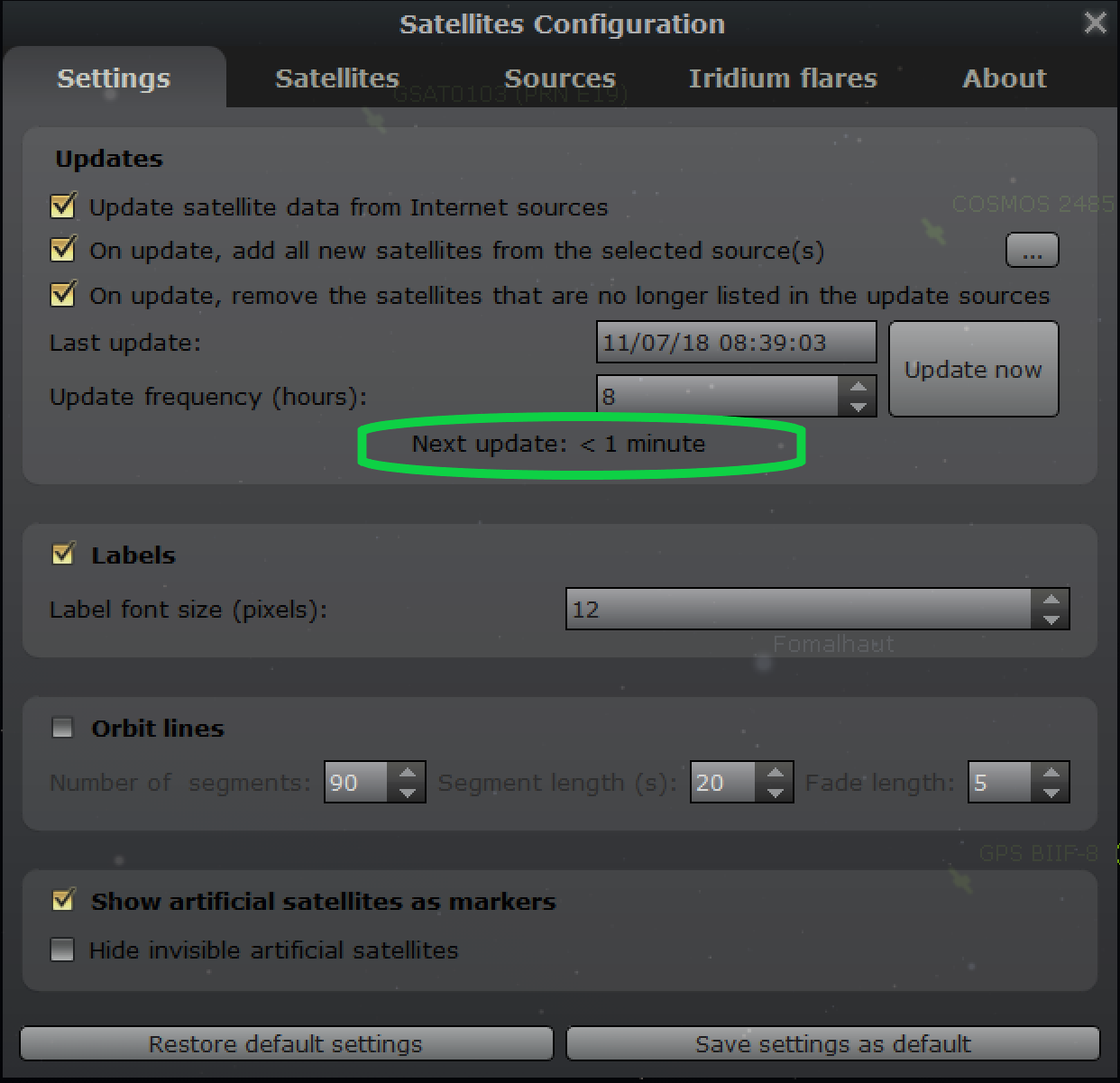 Satellites not updating · Issue #542 · Stellarium/stellarium · GitHub