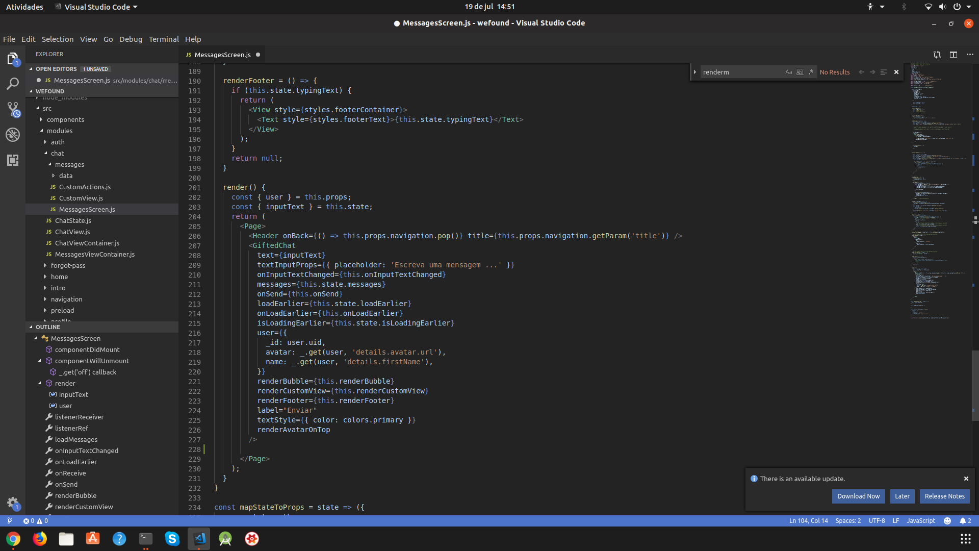 Disorganized messages on app · Issue #1327 · FaridSafi/react-native ...